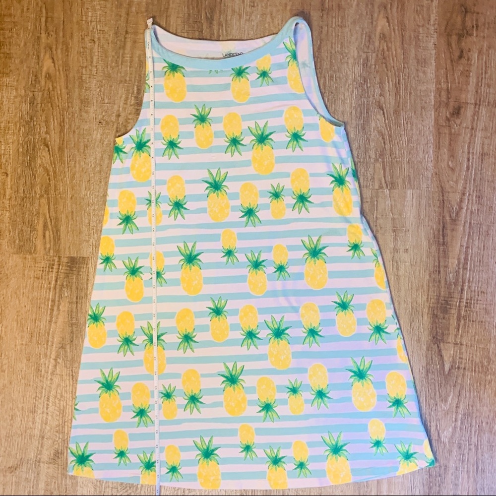SOLD! Lands’ End Girl’s 16 striped Tank Dress - Picture 14 of 16
